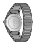Hugo Boss Candor Grey Dial Grey Steel Strap Watch for Men - 1514078