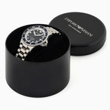 Emporio Armani cBlue Dial Silver Steel Strap Watch for Men - AR60079