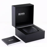 Hugo Boss Candor Black Dial Gold Steel Strap Watch for Men - 1514077