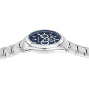 Maserati Attrazione Chronograph Blue Dial Silver Steel Strap Watch for Men - R8853151005