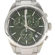 Tissot PR 100 Chronograph Green Dial Silver Steel Strap Watch for Men - T150.417.11.091.00