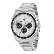 Maserati Velocità Chronograph Silver Dial Silver Steel Strap Watch for Men - R8873652006