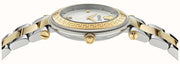 Versace Reve Analog White Dial Two Tone Steel Strap Watch for Women - VE8B00724
