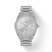 Tissot PRC 100 Solar Quartz Silver Dial Silver Steel Strap Watch for Men - T151.422.11.031.00