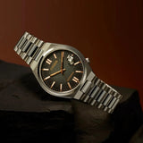 Citizen Tsuyosa Mechanical Grey Dial Silver Steel Strap Watch for Men - NJ0200-50E