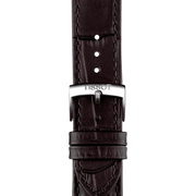 Tissot PR 100 Quartz Silver Dial Black Leather Strap Watch for Men - T150.410.16.031.00