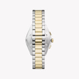 Emporio Armani Elegant Chronograph Cream Dial Two Tone Steel Strap Watch for Men - AR11605
