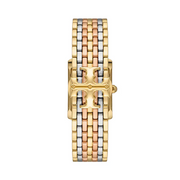 Tory Burch Eleanor White Dial Tri Tone Steel Strap Watch for Women - TBW1078
