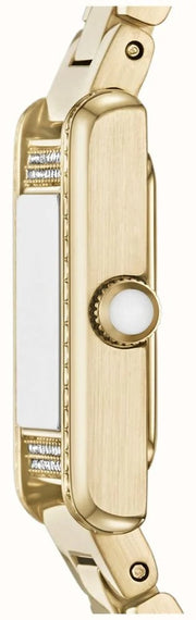 Emporio Armani Genni Crystals Gold Dial Gold Steel Strap Watch for Women  - AR11663