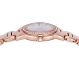 Emporio Armani Mia Mother of Pearl Dial Rose Gold Steel Strap Watch for Women - AR11671