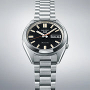 Seiko 5 Sports SNXS Series Automatic Black Dial Silver Steel Strap Watch for Men - SRPK89K1