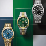 Citizen Tsuyosa 60 Automatic Green Dial Two Tone Steel Strap Watch for Men - NK0024-54X