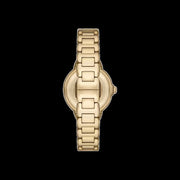 Emporio Armani Mia Crystals Gold Dial Gold Steel Strap Watch for Women - AR11609