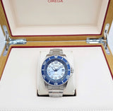 Citizen Mechanical Automatic Blue Dial Silver Steel Strap Watch for Men - NJ0178-81M