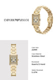 Emporio Armani Genni Crystals Gold Dial Gold Steel Strap Watch for Women - AR11663