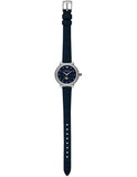 Emporio Armani Mia Moonphase Blue Dial Blue Leather Strap Watch for Women - AR11629