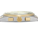 Emporio Armani Elegant Chronograph Cream Dial Two Tone Steel Strap Watch for Men - AR11605