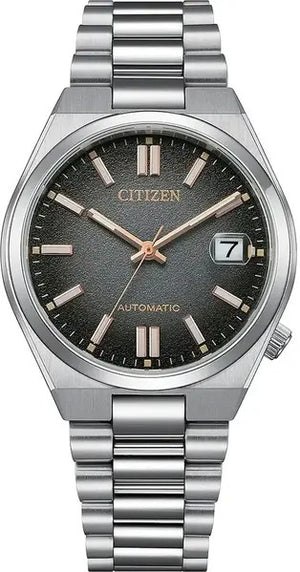 Citizen Tsuyosa Mechanical Grey Dial Silver Steel Strap Watch for Men - NJ0200-50E