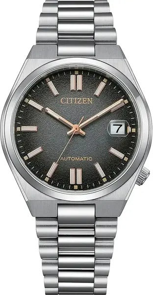 Citizen Tsuyosa Mechanical Grey Dial Silver Steel Strap Watch for Men - NJ0200-50E