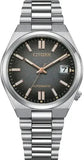Citizen Tsuyosa Mechanical Grey Dial Silver Steel Strap Watch for Men - NJ0200-50E