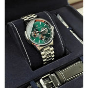 Maserati Sorpasso Chronograph Green Dial Silver Steel Strap Watch for Men - R8873624002