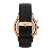 Maserati Tradizione Chronograph Black Dial Black Leather Strap Watch for Men - R8871646001