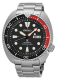 Seiko Prospex Sea Turtle Automatic Black Dial Silver Steel Strap Watch for Men - SRP789K1