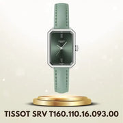 Tissot SRV Green Dial Green Leather Strap Watch for Women - T160.110.16.093.00
