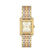 Tory Burch Eleanor White Dial Tri Tone Steel Strap Watch for Women - TBW1078