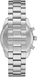 Emporio Armani Racer Chronograph Green Dial Silver Steel Strap Watch for Men - AR11637