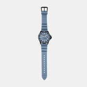 Emporio Armani Sea Explorer Divers Blue Dial Blue Silicone Strap Watch for Men - AR11685