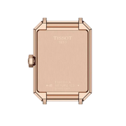 Tissot SRV White Mother of Pearl Dial Black Leather Strap Watch for Women - T160.110.36.113.00