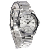 Hugo Boss Strike Silver Dial Silver Steel Strap Watch for Men - 1514176