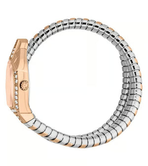 Just Cavalli Ornato Pink Dial Two Tone Steel Strap Watch for Women - JC1L303M0065