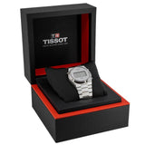 Tissot Digital Quartz Silver Dial Silver Steel Strap Watch for Men - T137.463.11.030.00