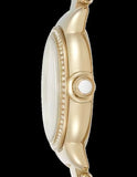 Emporio Armani Mia Crystals Gold Dial Gold Steel Strap Watch for Women - AR11609
