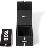 Hugo Boss Strike Chronograph Blue Dial Black Steel Strap Watch for Men - 1514242