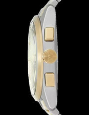Emporio Armani Elegant Chronograph Cream Dial Two Tone Steel Strap Watch for Men - AR11605