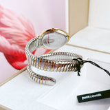 Just Cavalli Serpente Metallica Mother of Pearl Dial Two Tone Steel Strap Watch for Women - JC1L208M0065