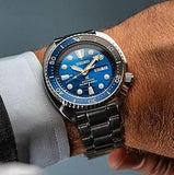 Seiko Prospex Save The Ocean Diver's Automatic Blue Dial Silver Steel Strap Watch for Men - SRPD21J1