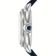 Emporio Armani Mia Moonphase Blue Dial Blue Leather Strap Watch for Women - AR11629