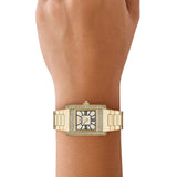 Emporio Armani Genni Crystals Gold Dial Gold Steel Strap Watch for Women - AR11663