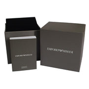 Emporio Armani Racer Chronograph Blue Dial Silver Steel Strap Watch for Men - AR11676