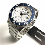 Citizen Mechanical Automatic White Dial Silver Steel Strap Watch for Men - NJ0171-81A