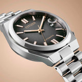 Citizen Tsuyosa Mechanical Grey Dial Silver Steel Strap Watch for Men - NJ0200-50E
