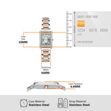 Emporio Armani Genni Mother of Pearl Dial Two Tone Steel Strap Watch for Women - AR11626