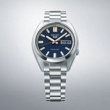 Seiko 5 Sports SNXS Automatic Blue Dial Silver Steel Strap Watch for Men - SRPK87K1