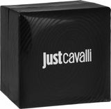 Just Cavalli Diversa Snake Silver Dial Black Leather Strap Watch for Women - JC1L321L0065