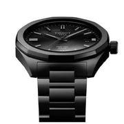Tissot PRC 100 Solar Quartz Black Dial Black Steel Strap Watch for Men - T151.422.33.051.00