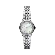 Emporio Armani Alpha Mother of Pearl Dial Silver Steel Strap Watch for Women - AR1803